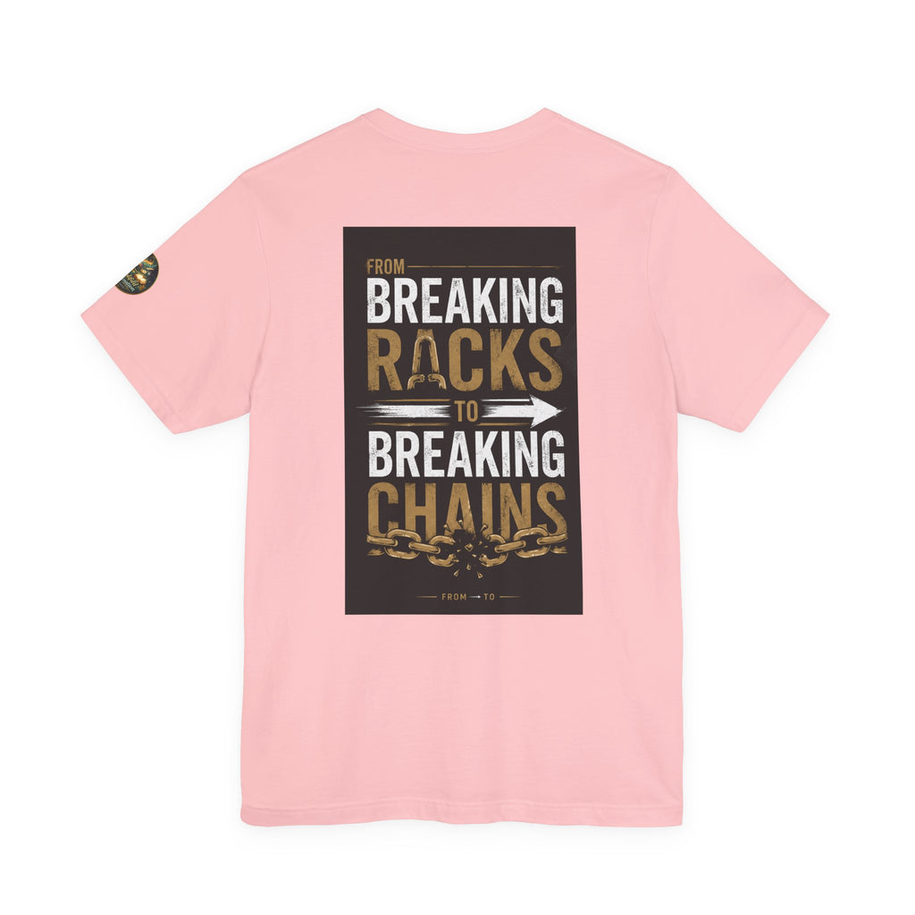 "From Breaking Racks to Breaking Chains" Inspirational Pastor Johnny Hunt T-Shirt ** May be personalized **