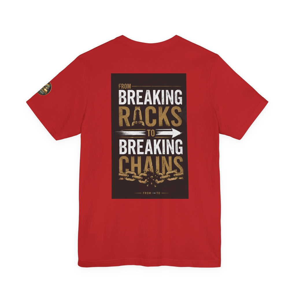 "From Breaking Racks to Breaking Chains" Inspirational Pastor Johnny Hunt T-Shirt ** May be personalized **