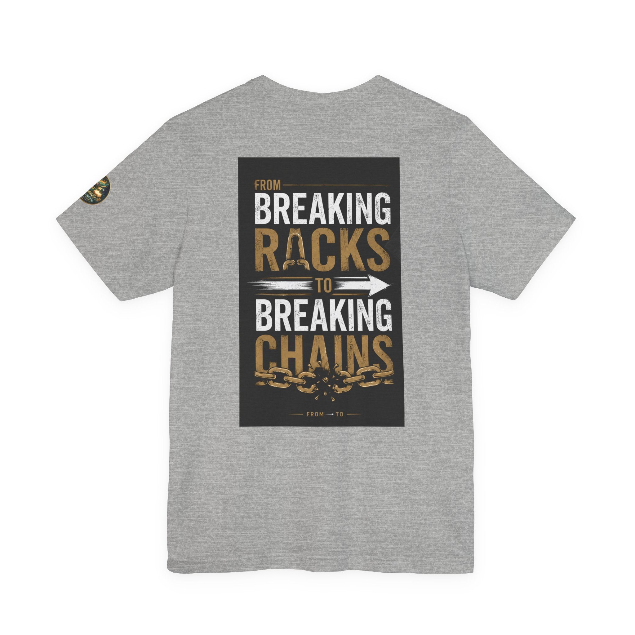 "From Breaking Racks to Breaking Chains" Inspirational Pastor Johnny Hunt T-Shirt ** May be personalized **