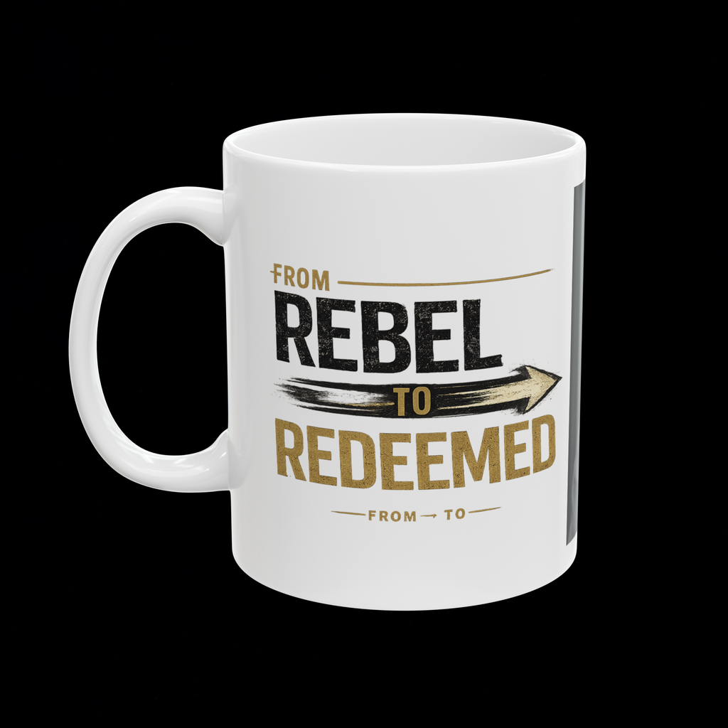 "From Rebel to Redeemed" Coffee Mug