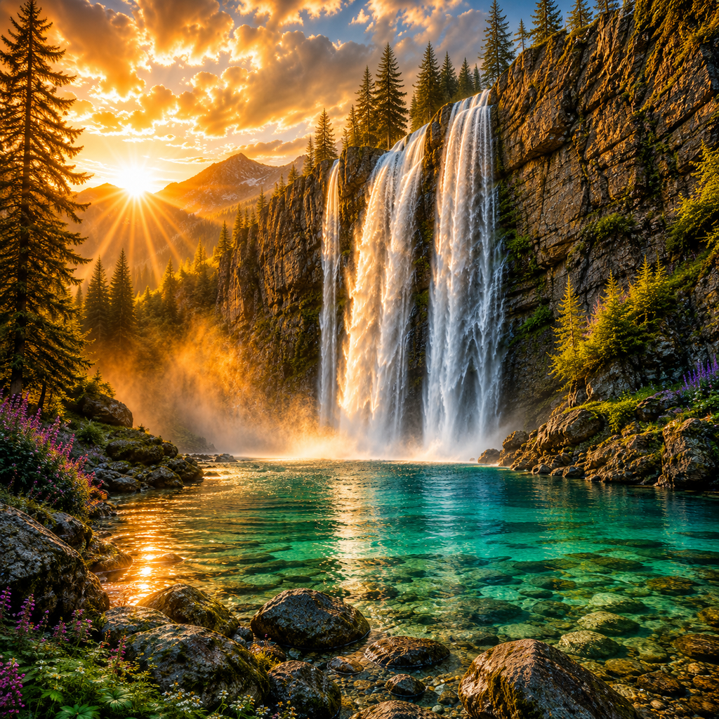 Falling Waters #20 – "Where Heaven Touches Earth"