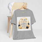 "We Love and Support Pastor Johnny & Janet Hunt for Life!" Unisex Support T-Shirt - TRANSPARENT AROUND THE EDGE