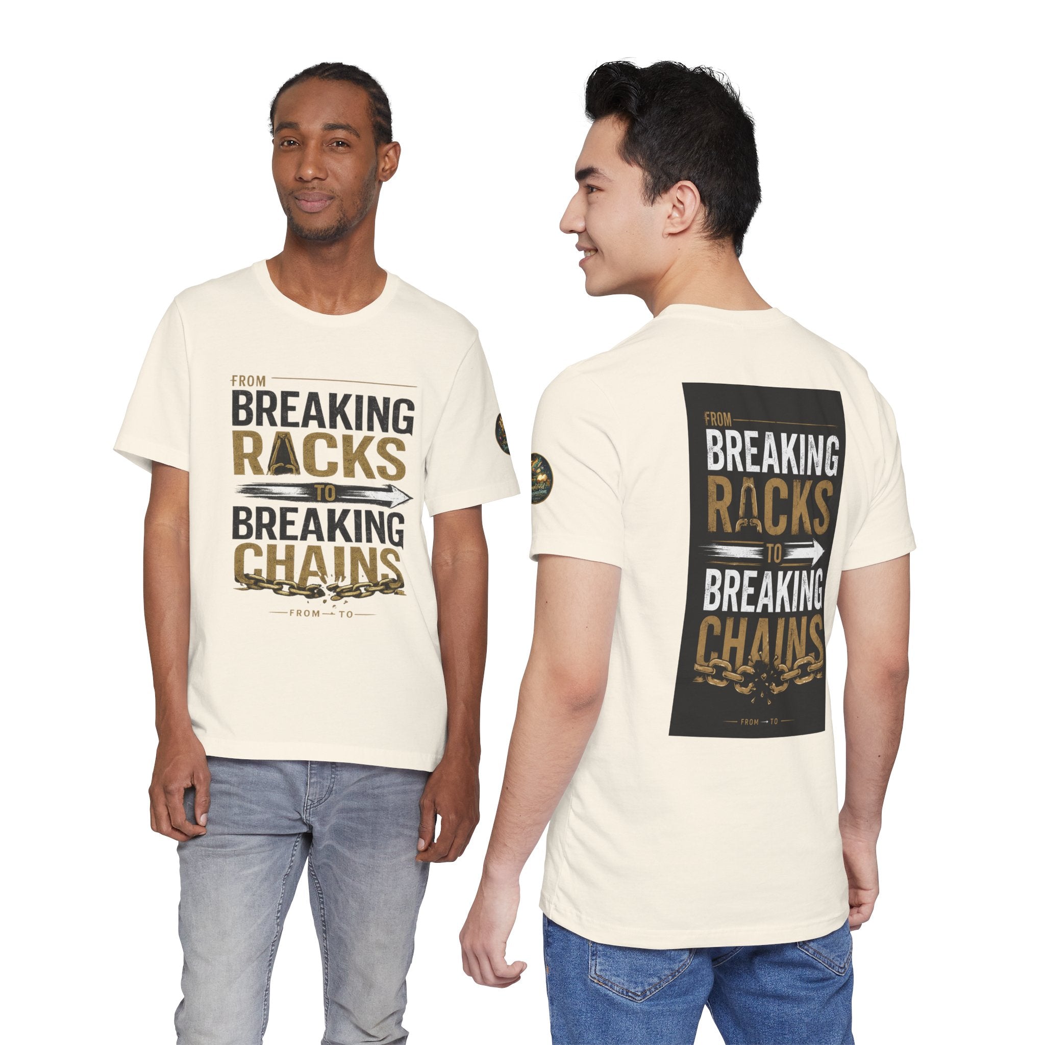 "From Breaking Racks to Breaking Chains" Inspirational Pastor Johnny Hunt T-Shirt ** May be personalized **