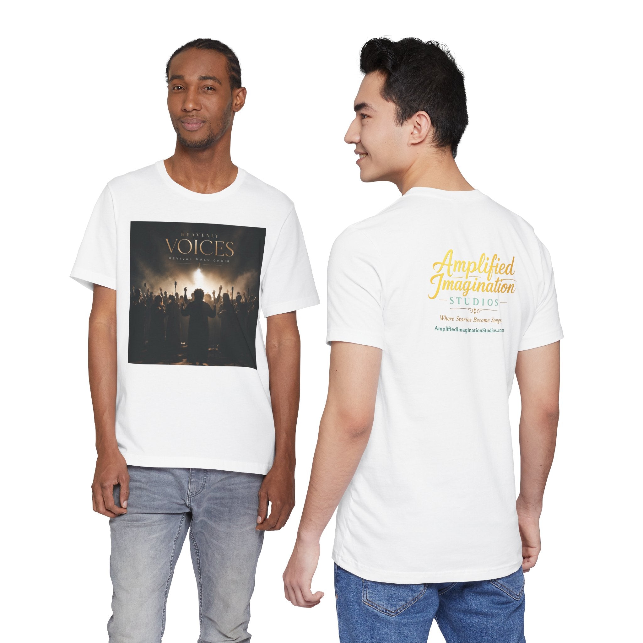 "Heavenly Voices Revival Mass Choir" Inspirational Choir T-Shirt – Amplified Imagination Studios