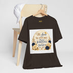 "We Love and Support Pastor Johnny & Janet Hunt for Life!" Unisex Support T-Shirt - TRANSPARENT AROUND THE EDGE