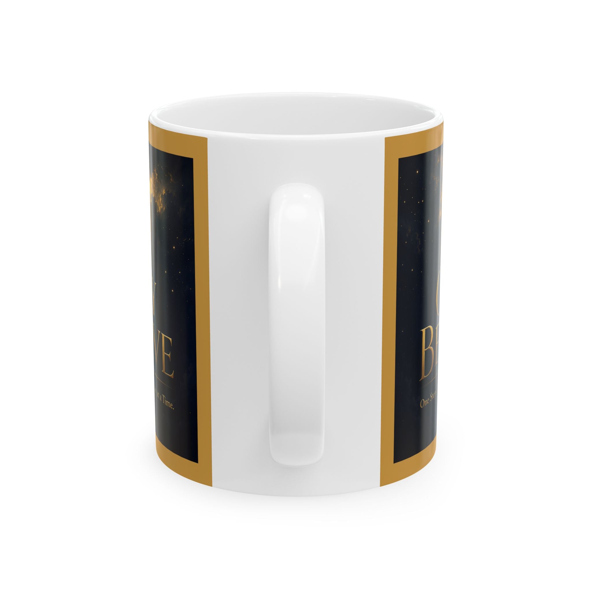 "Only Believe" Inspirational Coffee Mug – Songs, Hope & Strength Collection - Amplified Imagination Studios