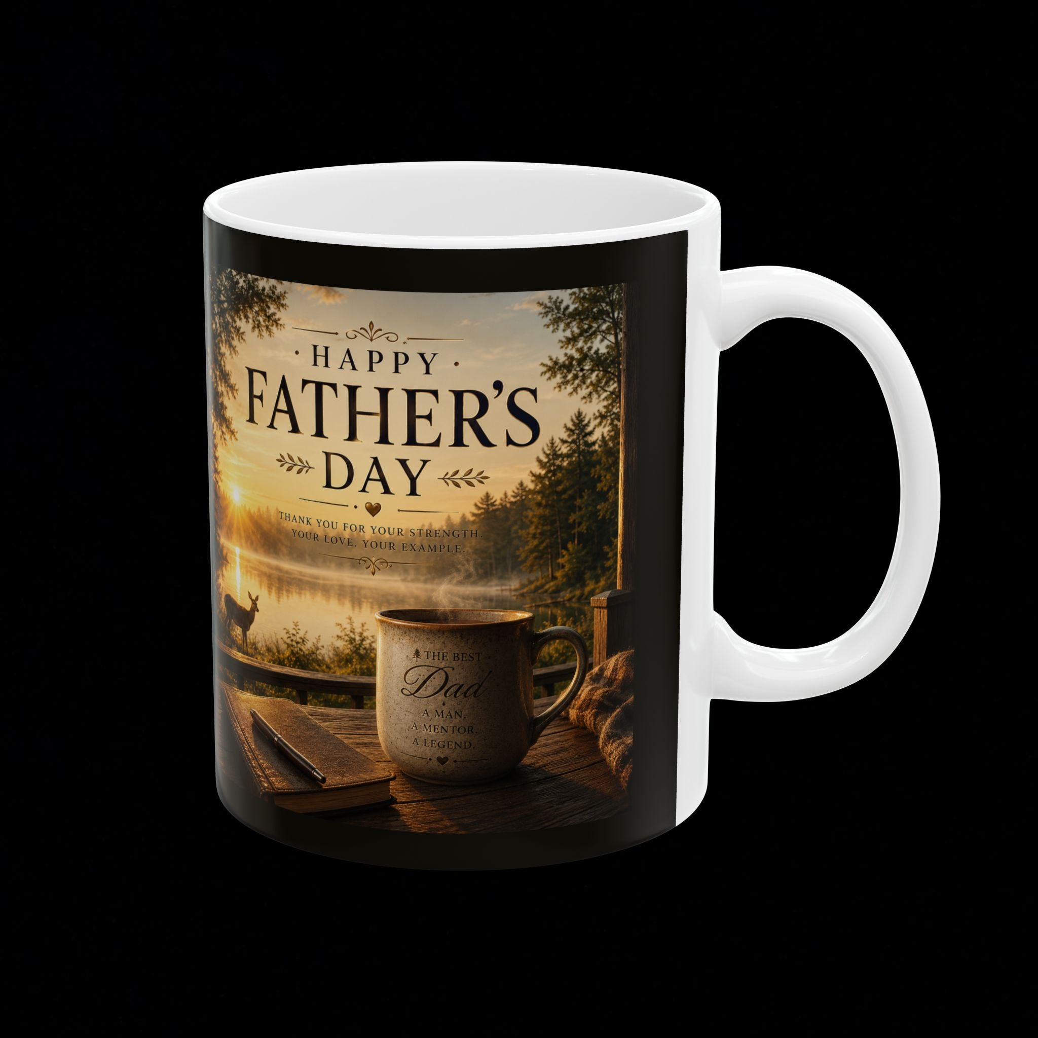 "Happy Father's Day" Coffee Mug – A Man, A Mentor, A Legend