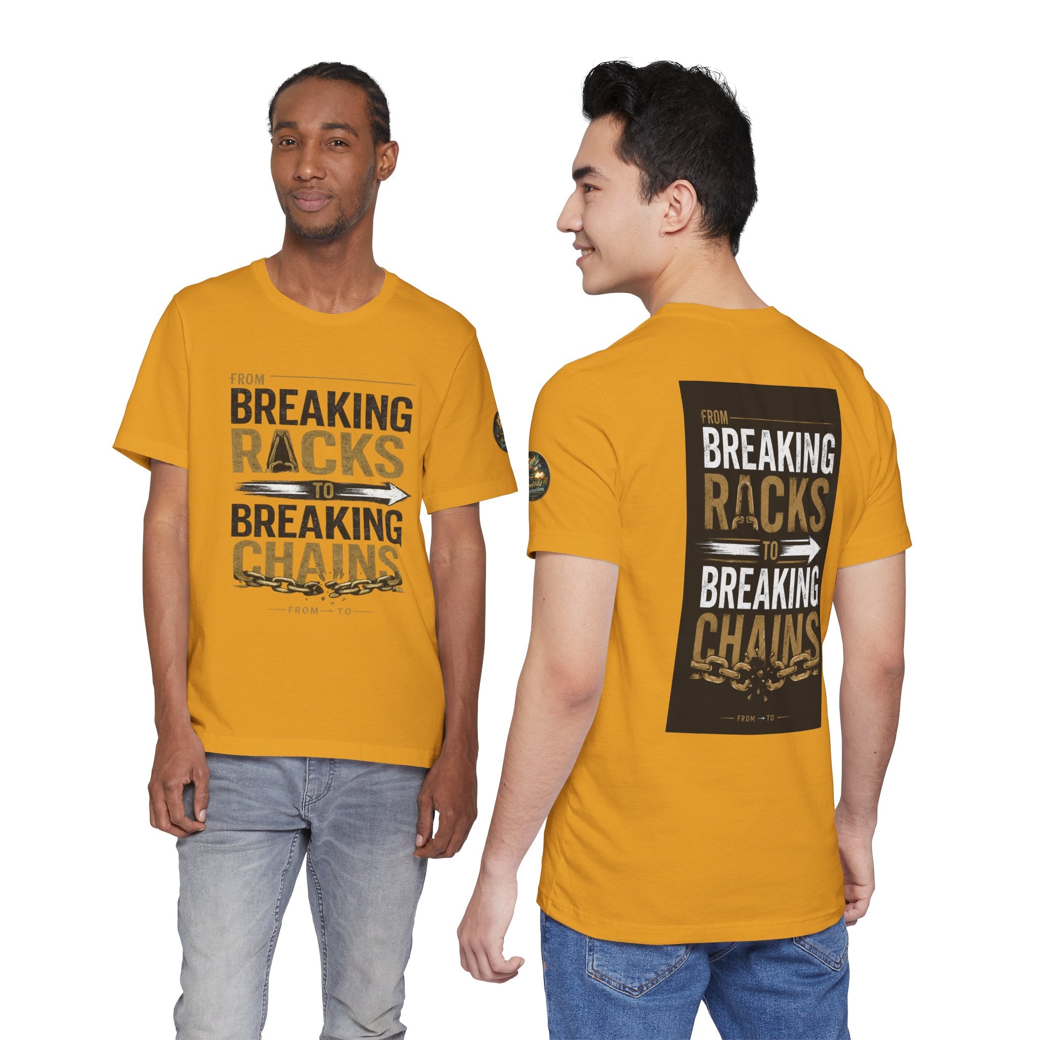 "From Breaking Racks to Breaking Chains" Inspirational Pastor Johnny Hunt T-Shirt ** May be personalized **