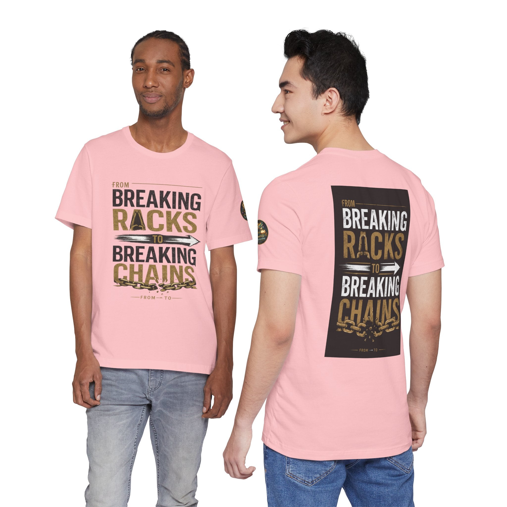 "From Breaking Racks to Breaking Chains" Inspirational Pastor Johnny Hunt T-Shirt ** May be personalized **