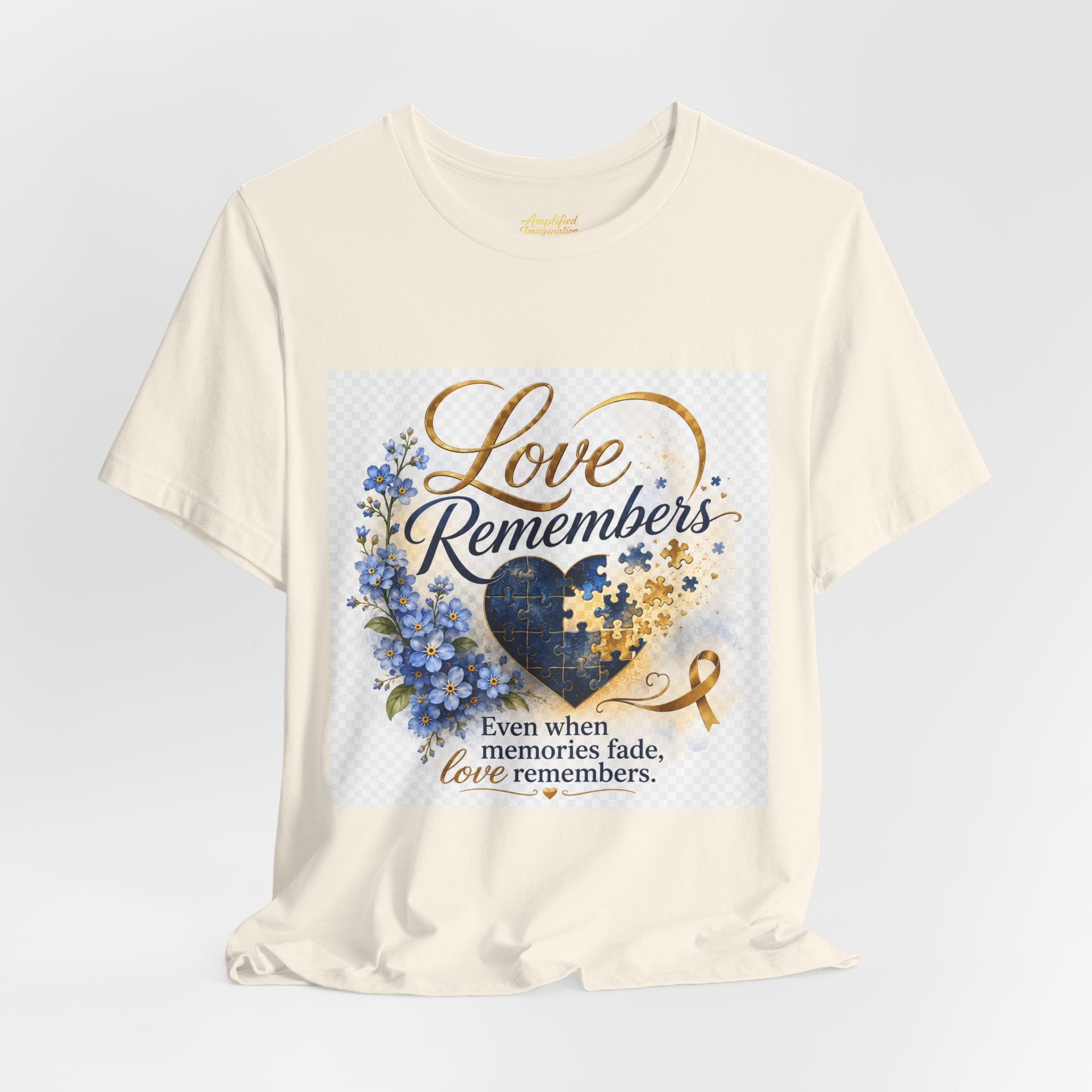 "Love Remembers" Alzheimer's Awareness T-Shirt – Inspirational Caregiver Support Shirt