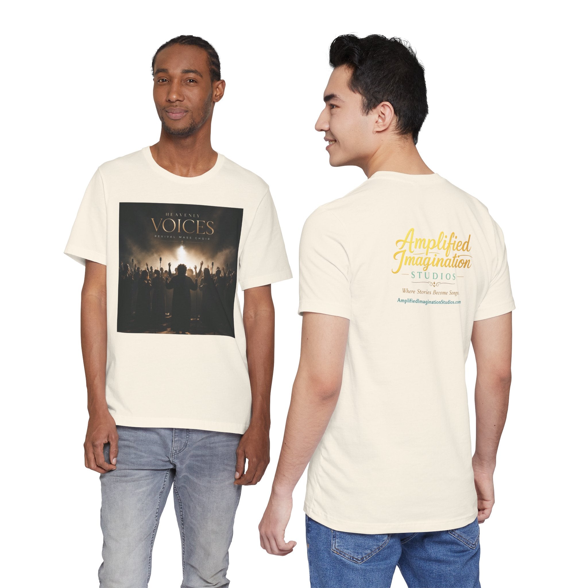 "Heavenly Voices Revival Mass Choir" Inspirational Choir T-Shirt – Amplified Imagination Studios