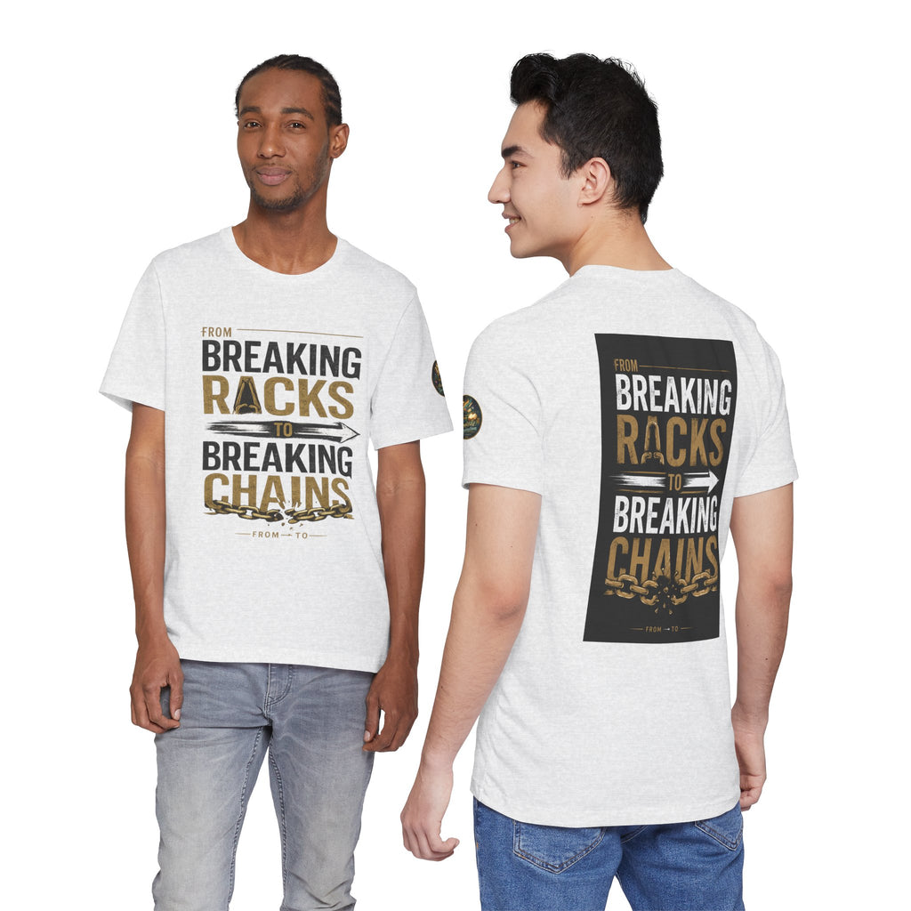 "From Breaking Racks to Breaking Chains" Inspirational Pastor Johnny Hunt T-Shirt ** May be personalized **
