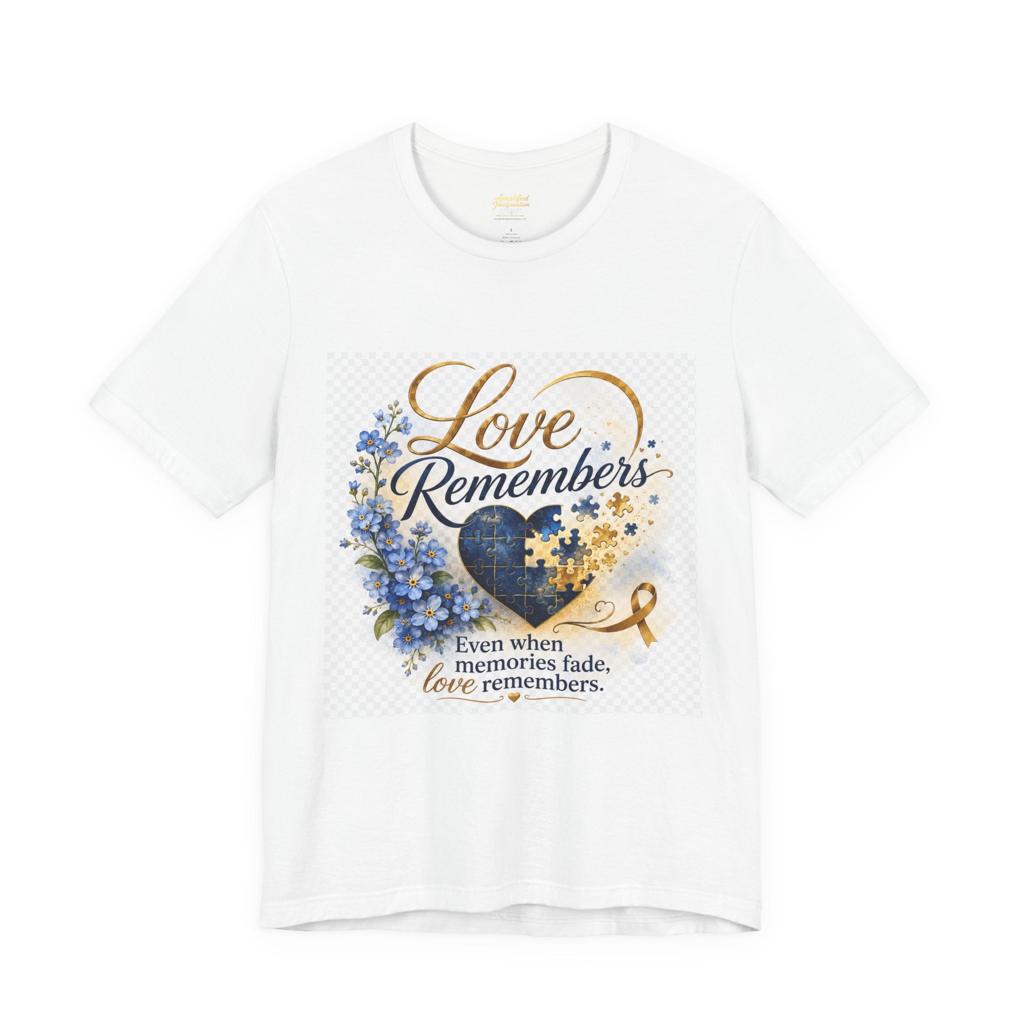 "Love Remembers" Alzheimer's Awareness T-Shirt – Inspirational Caregiver Support Shirt