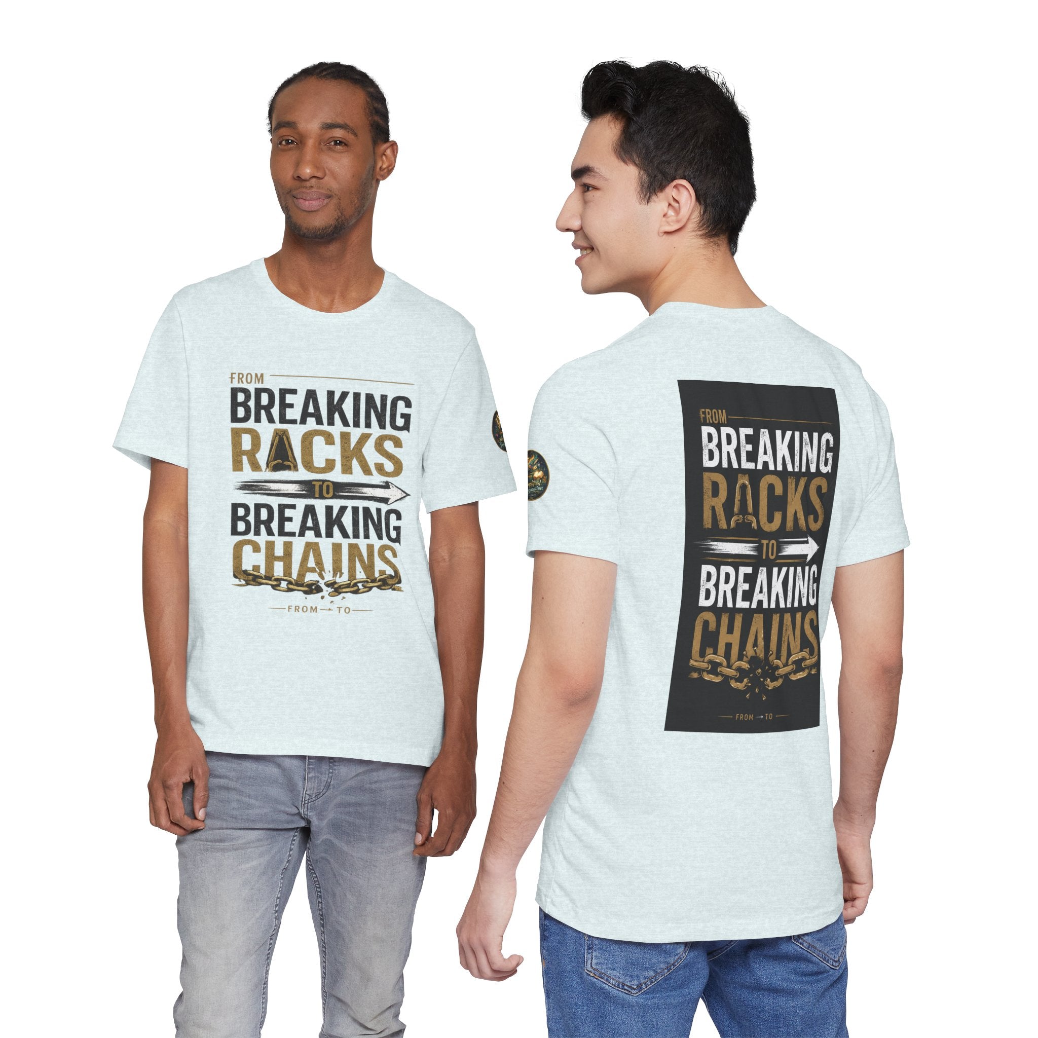 "From Breaking Racks to Breaking Chains" Inspirational Pastor Johnny Hunt T-Shirt ** May be personalized **