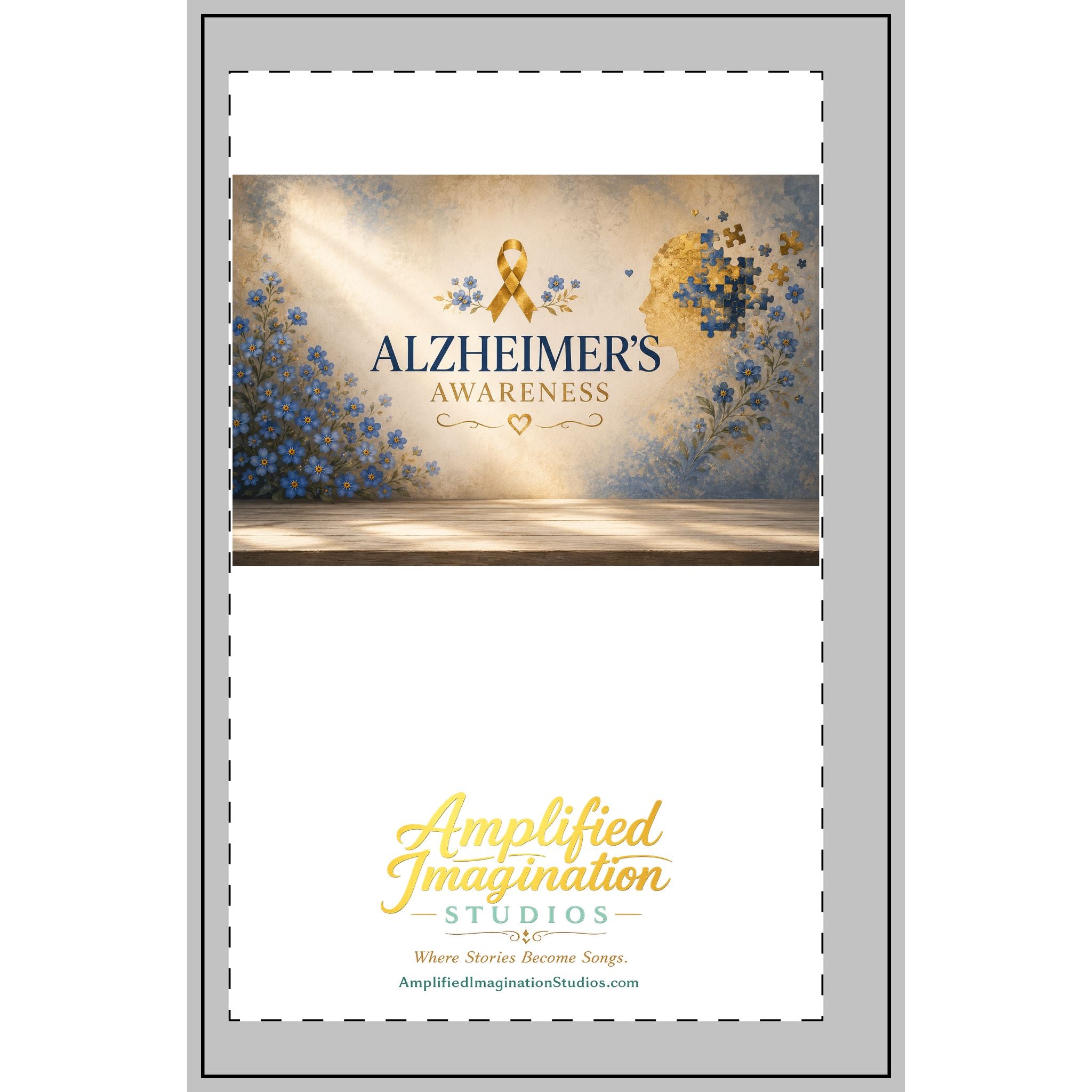 "Love Remembers" Personalized Memorial Spiral Notebook – Alzheimer's Awareness Edition