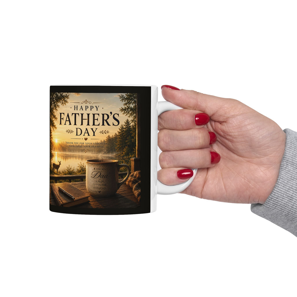 "Happy Father's Day" Coffee Mug – A Man, A Mentor, A Legend