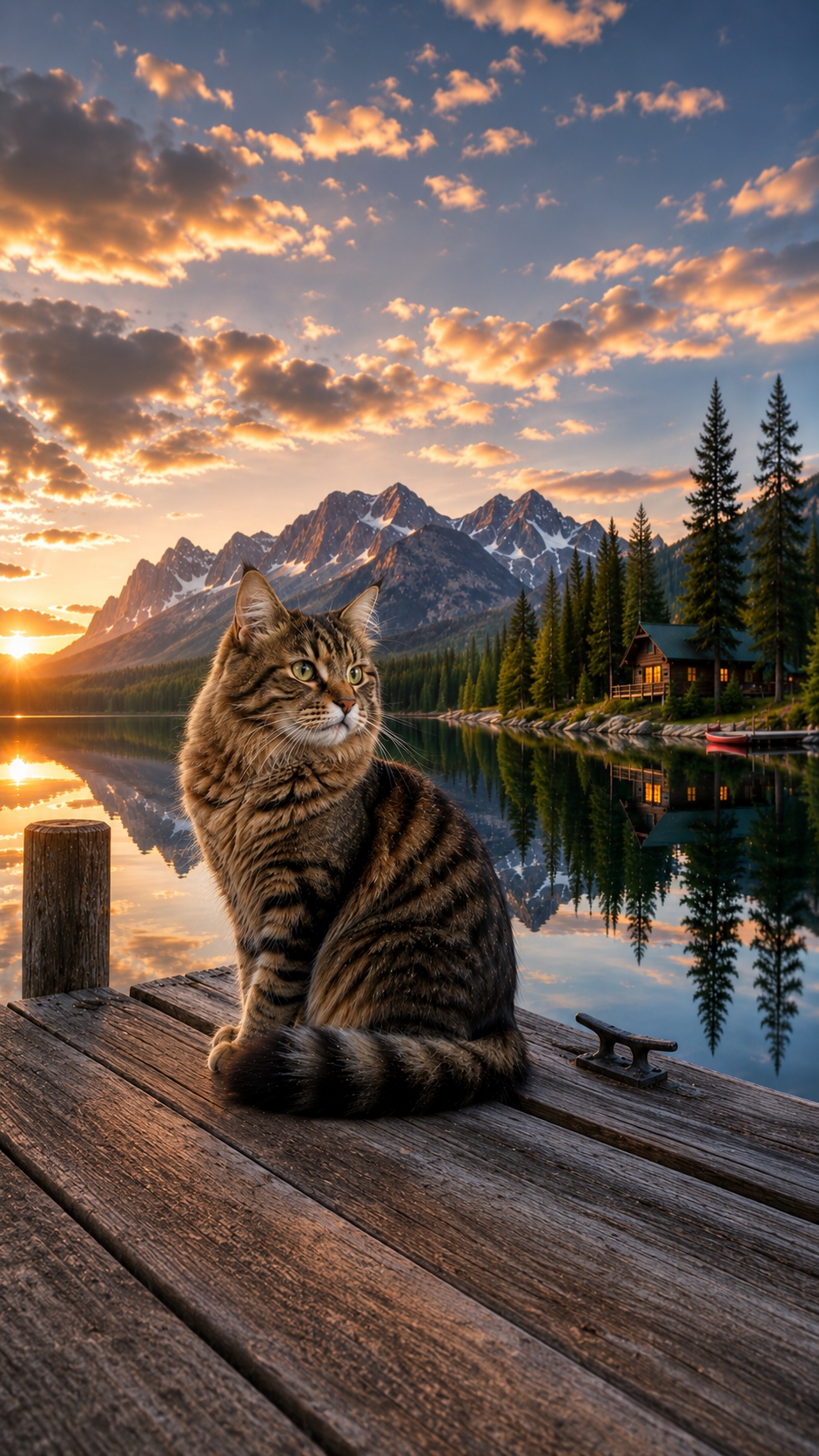 Pretty Kitty #11 - "Lakeside Reflection"