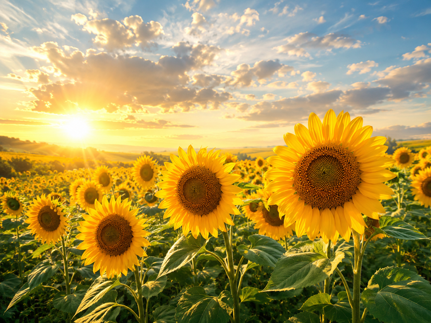 July #05 — “Sunflowers Beneath a July Sky”