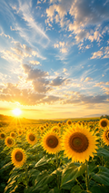 July #05 — “Sunflowers Beneath a July Sky”