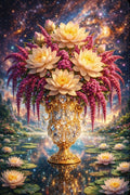 Celestial Lotus Reflections - Digital Art Download