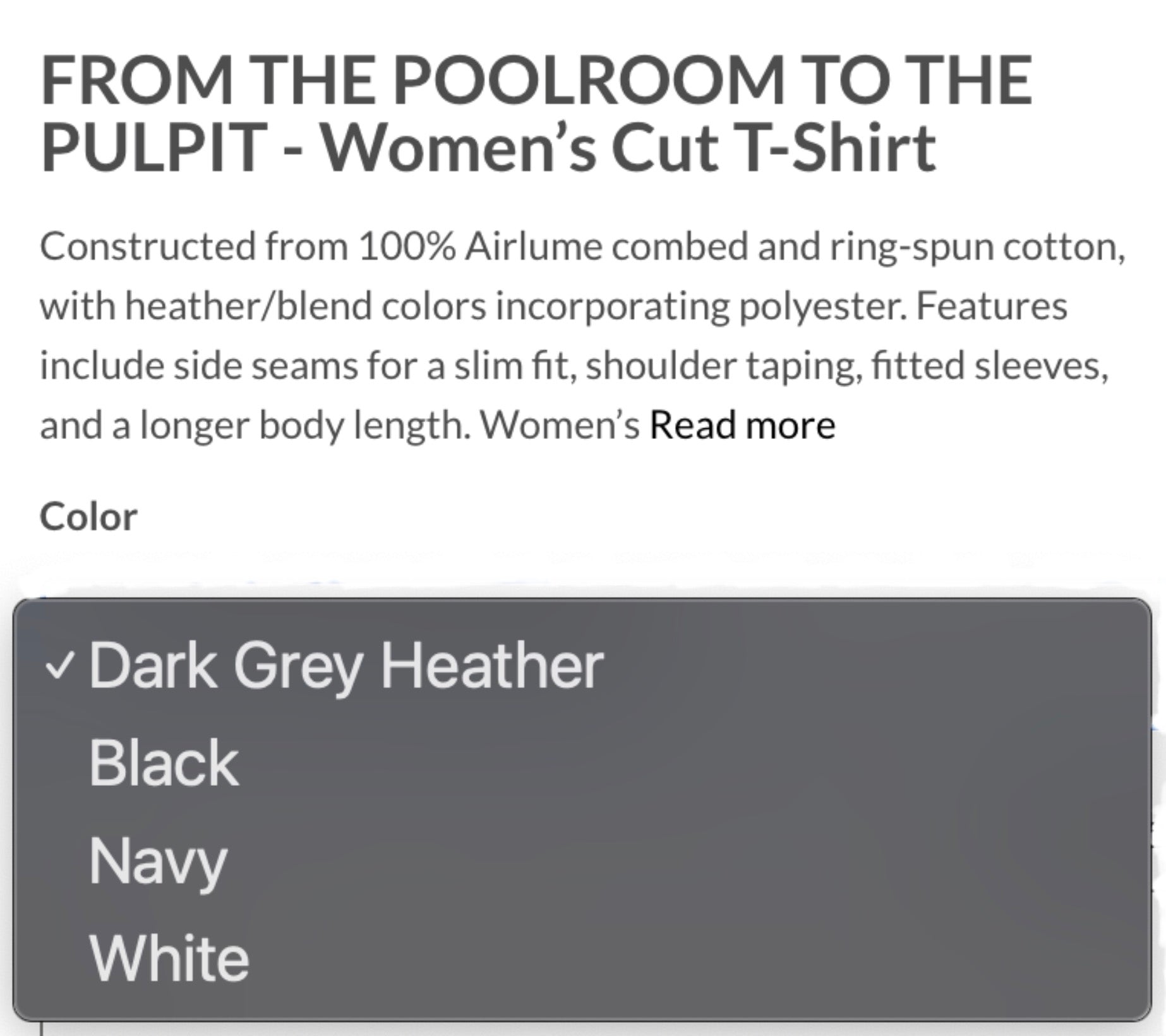 🎱 From the Poolroom to the Pulpit — Official Merchandise