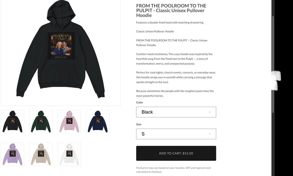 🎱 From the Poolroom to the Pulpit — Official Merchandise