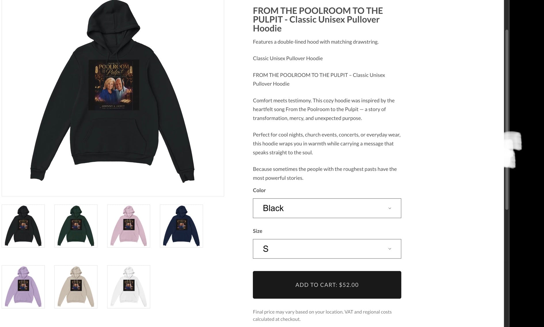 🎱 From the Poolroom to the Pulpit — Official Merchandise
