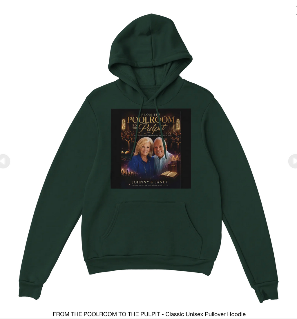 🎱 From the Poolroom to the Pulpit — Official Merchandise