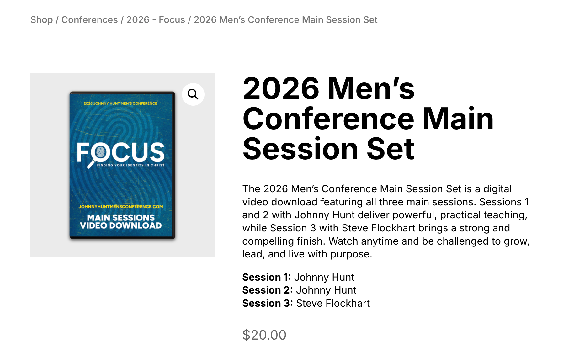 🎯 Focus: 2026 Men's Conference Main Session Set