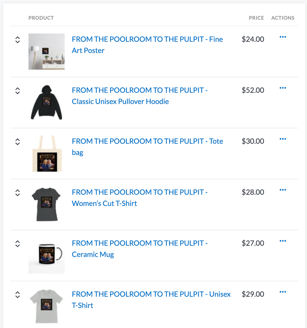🎱 From the Poolroom to the Pulpit — Official Merchandise